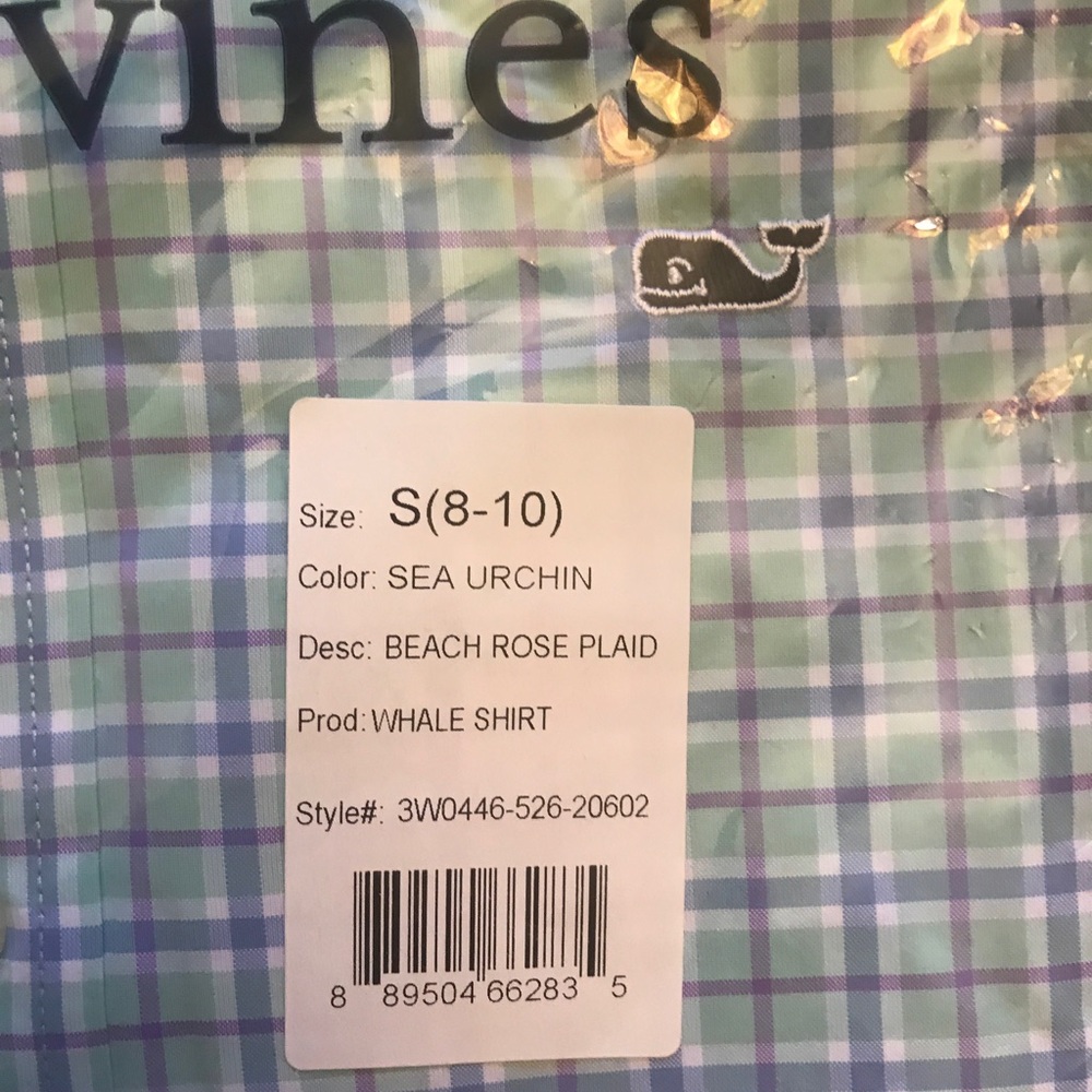 Vineyard Vines NWT boys size 8/10 Long Sleeve - Picture 5 of 7